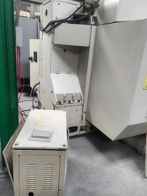 Machine side and rear view