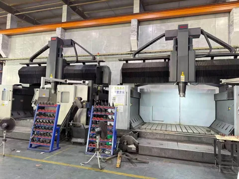 Two WELE gantry machining centers